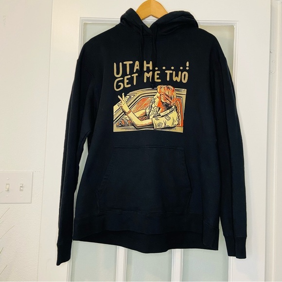 Surfer Hoodie Sweatshirt Point Break Beach Movie Keanu Reeves Gary Busey XL - Picture 1 of 5